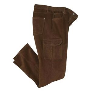 Atlas For Men Mens Corduroy Cargo Pants / Brown